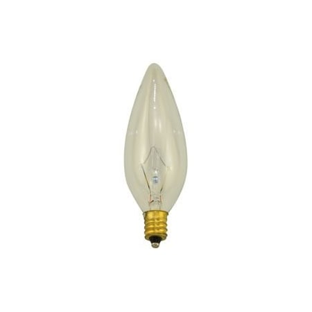 Bulb, Incandescent Decorative Torpedo Tip, Replacement For Donsbulbs, 40Ctc-Petite